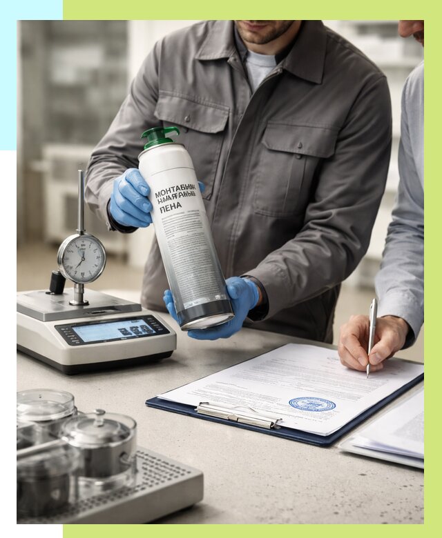 Сертификация монтажной пены в Бузулуке от 15636 р. | Алешин-Бзл