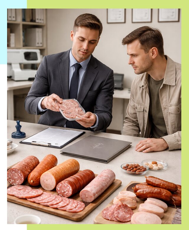 Сертификация колбасных изделий в Бузулуке от 7818 р. | Алешин-Бзл