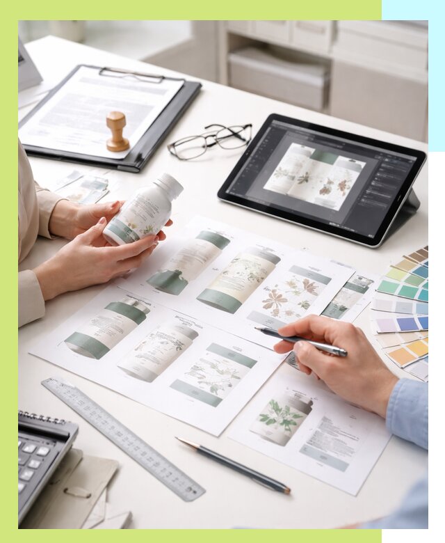 Профессиональная разработка дизайна и текста этикетки продукции в Бузулуке