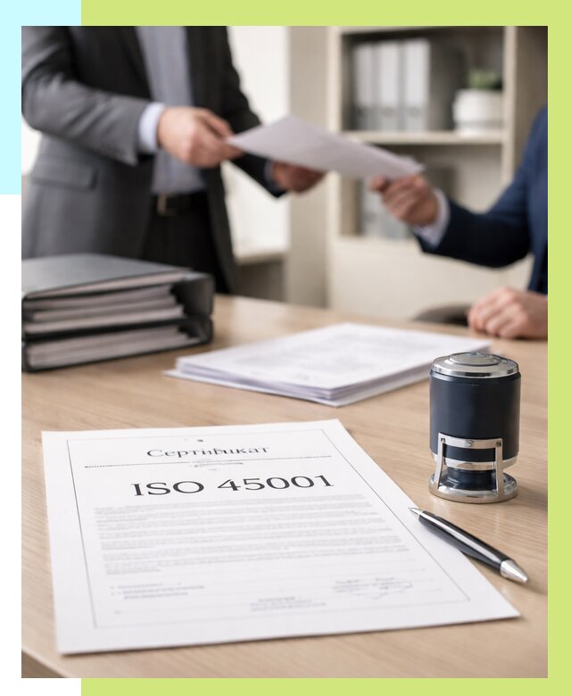 Сертификат ISO 45001 в Бузулуке под ключ от 46908 р. | Алешин-Бзл