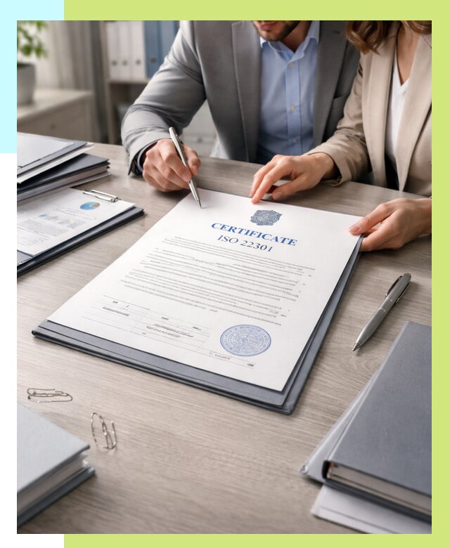 Сертификат ISO 22301 в Бузулуке от 46908 р. | Алешин-Бзл срочно